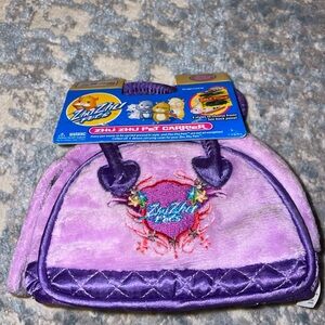 NWT Zhu Zhu Pets Purple Pet Carrier